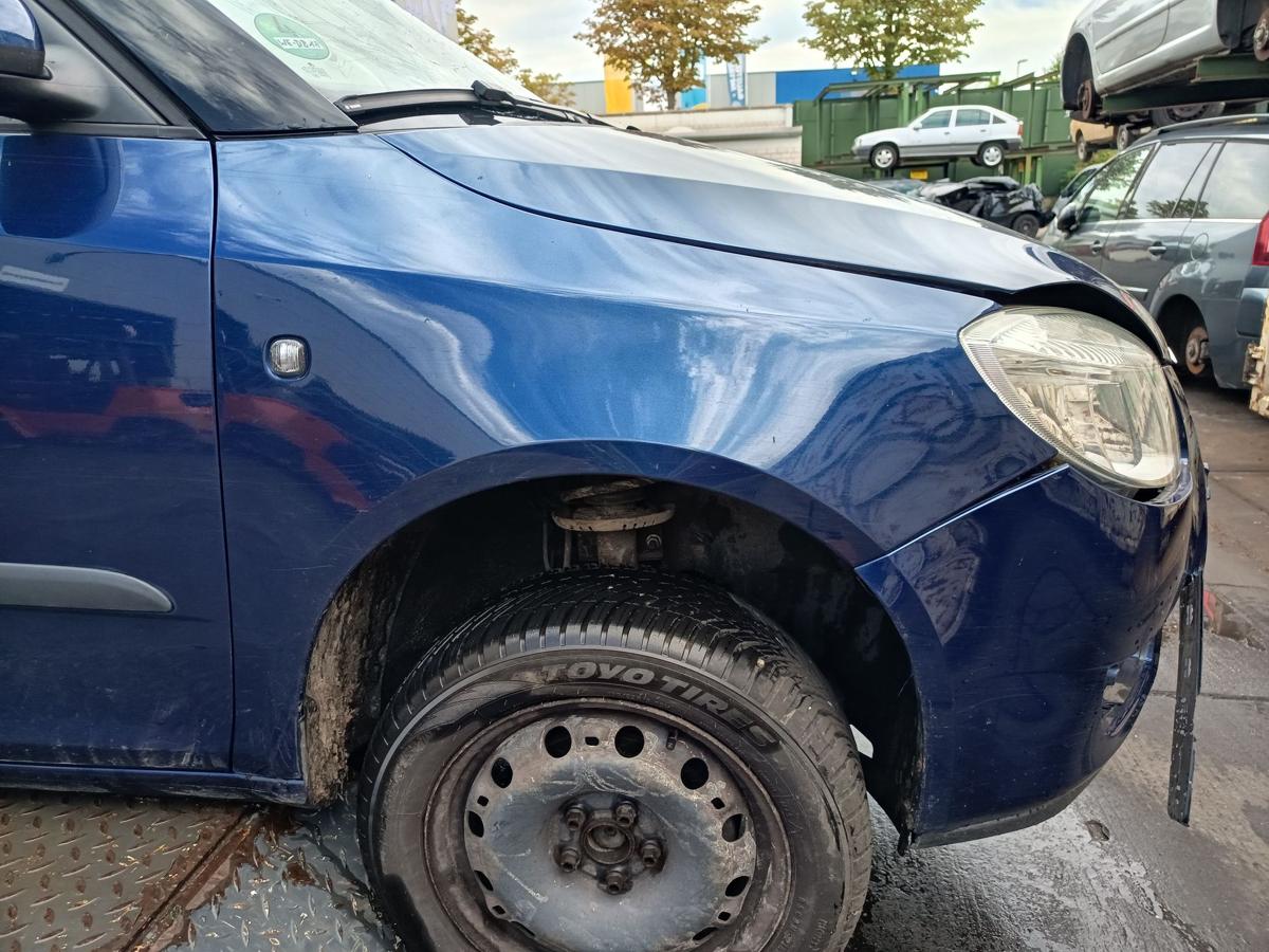 Skoda Fabia 5J orig Kotflügel rechts LF5Q Blau Bj 2009