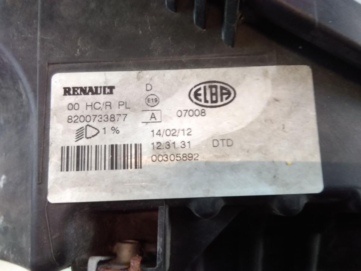 Dacia Sandero 1 orig.Scheinwerfer rechts Elba für Bowdenzug LWR 8200733877 BJ08