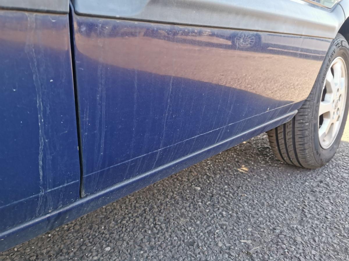 Opel Zafira A T&uuml;r Autot&uuml;r Rohbaut&uuml;r Fondt&uuml;r hinten links Z20Z Atlantikblau