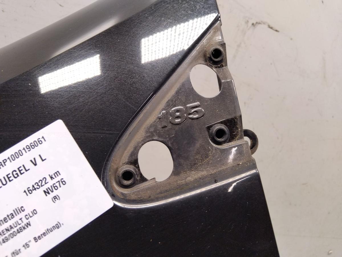 Renault Clio 3 original Kotflügel vorn links Index 185 schwarzmetallic Bj.2006