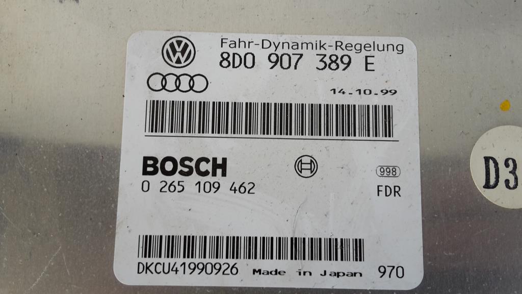 Audi A4 B5 ab99 Avant Steuergerät ESP Fahrdynamik 8D0907389E BOSCH