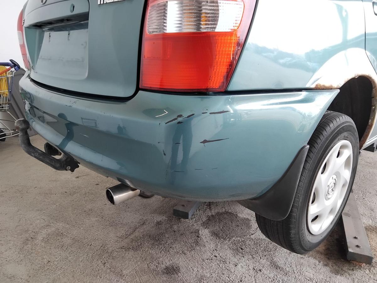 Mazda 323 F BJ Flie&szlig;heck orig Sto&szlig;f&auml;nger Sto&szlig;stange hinten BJ2001 23G orient green pearl
