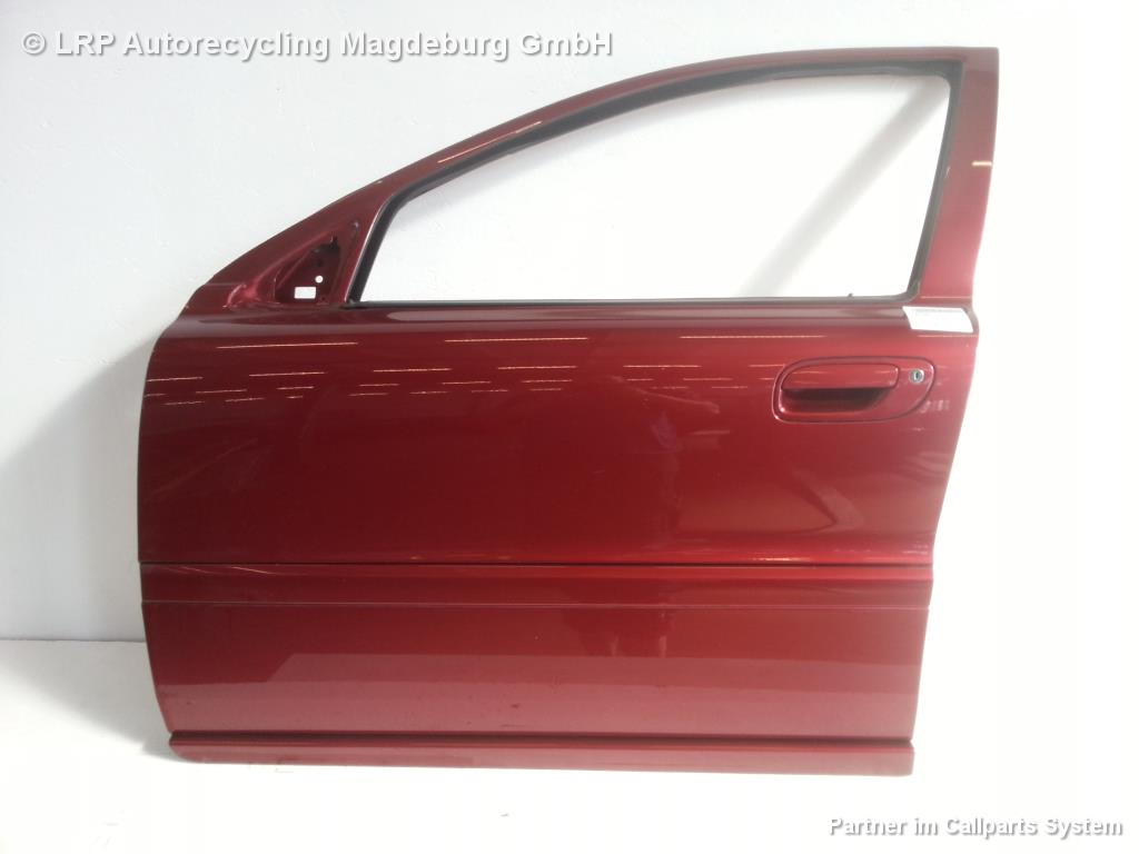 Volvo S60 ab04 Limo Tür vorn links Fahrertür Ruby Red komplett Facelift