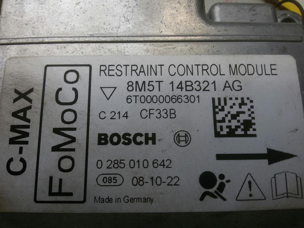 Ford C Max DM2 original Steuergerät Airbag 8M5T14B321AG 0285010642 BOSCH BJ2009