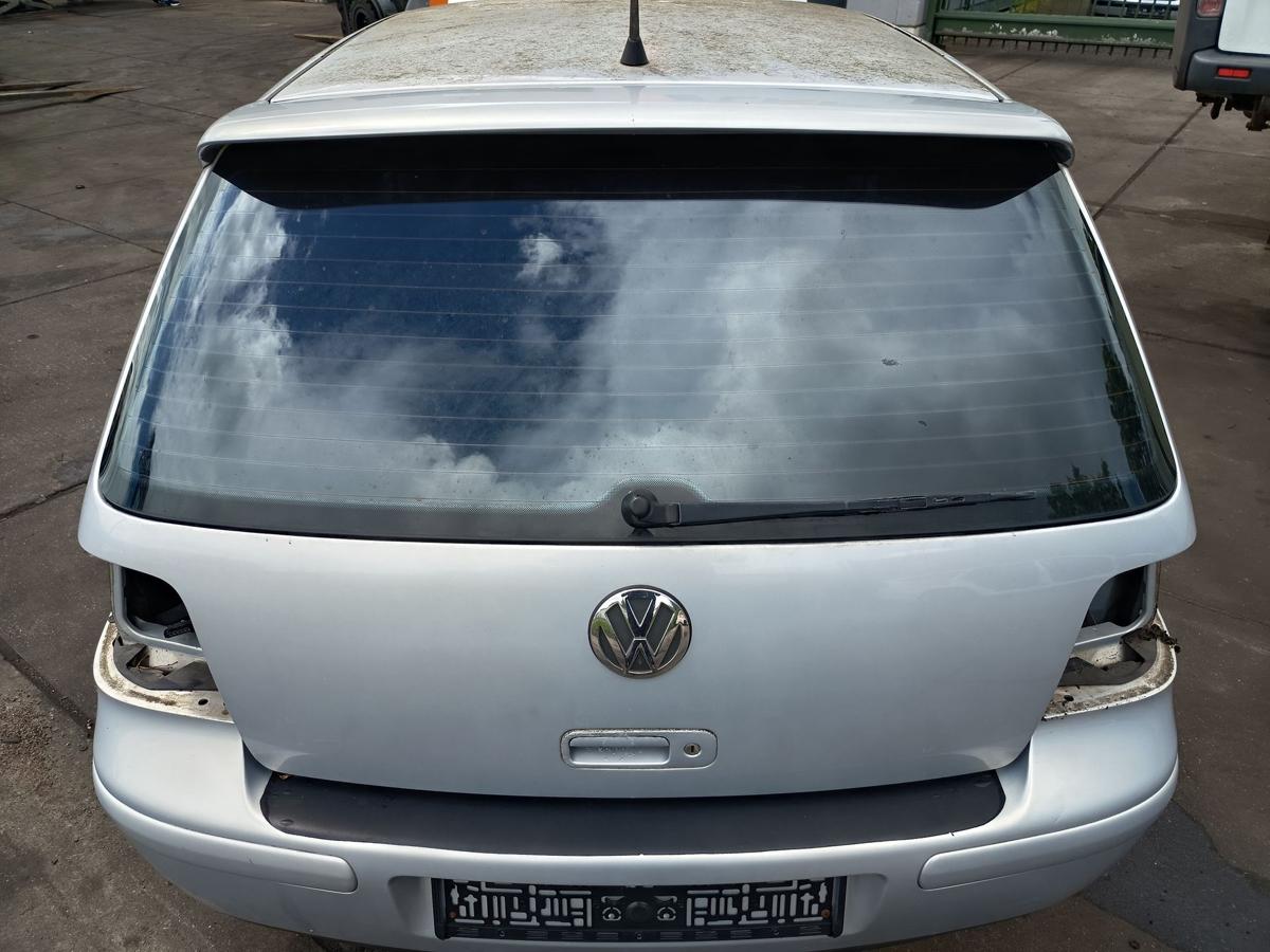 VW Golf IV original Heckklappe mit Scheibe LB7Z Satinsilber Baujahr 2000