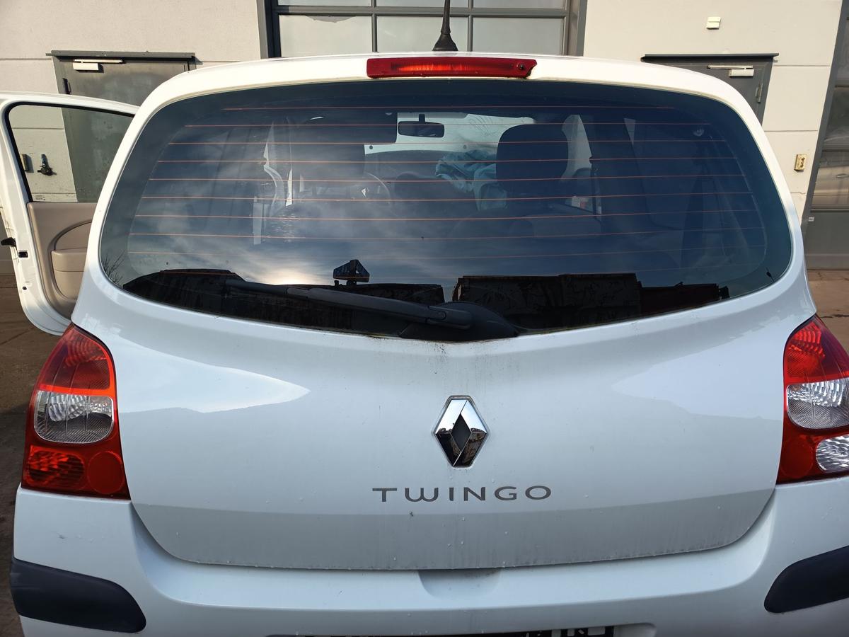 Renault Twingo II original Heckklappe mit Scheibe 369 Arktiswei&szlig; Bj 2009
