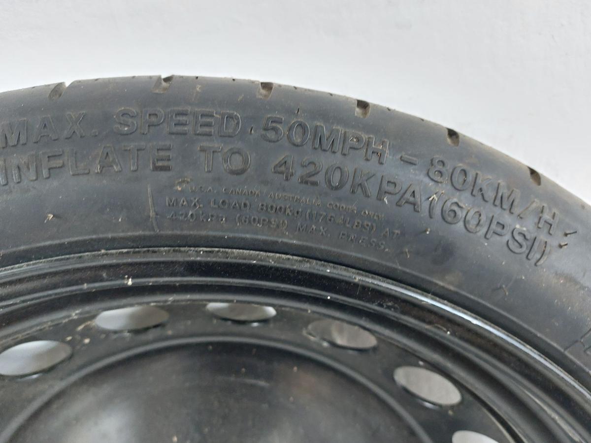 Audi A5 8T Sportback Notrad Reserverad 4x19 ET29 Reifen T125 70 R19 OEM