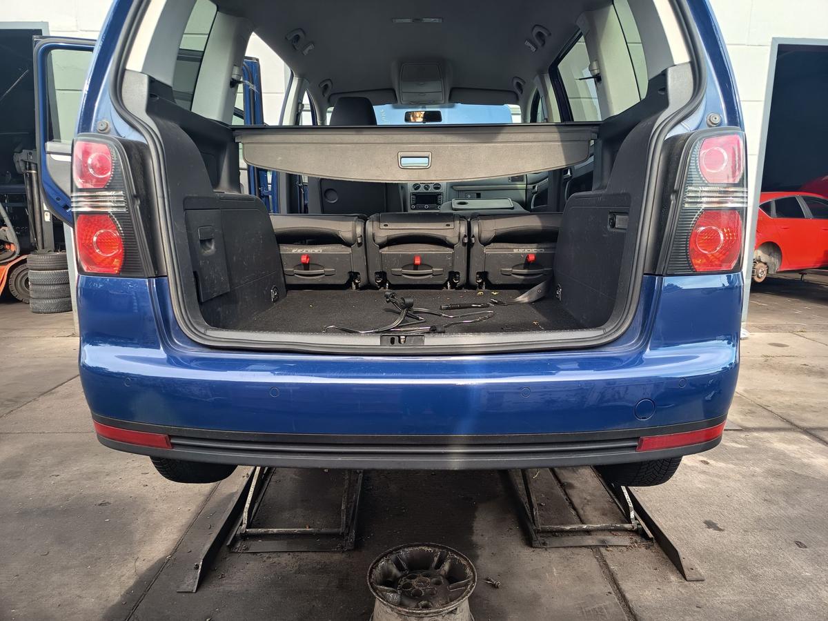 VW Touran GP 1T original Sto&szlig;stange F&auml;nger hinten Heck L5M Indienblau Bj 2009