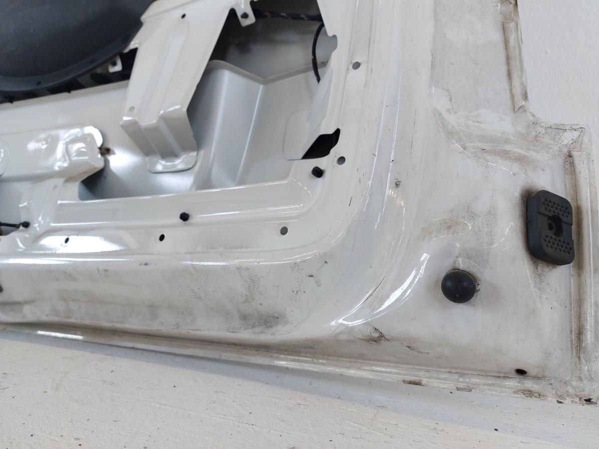 Skoda Roomster Praktik 5J Heckklappe mit Scheibe o. Heizung LF9E wei&szlig; Dellen