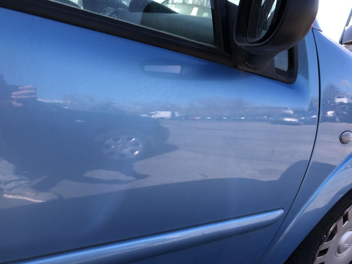 Citroen C3 Typ F T&uuml;r vorne rechts Beifahrert&uuml;r Rohbau KMY Lucia Blau Metallic