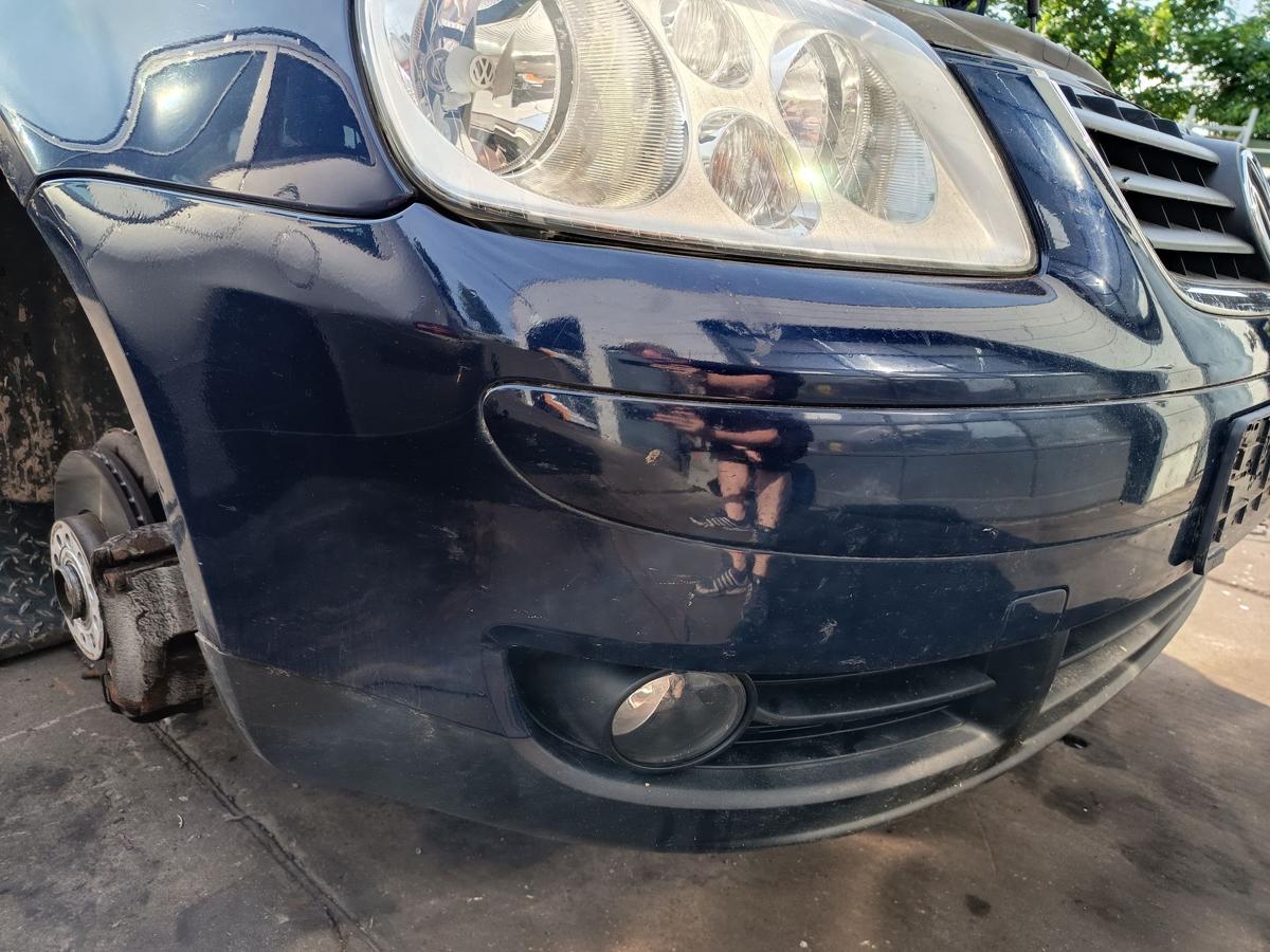 VW Touran 1T original Sto&szlig;stange vorne LB5N Indigoblau vor Facelift Bj 2006