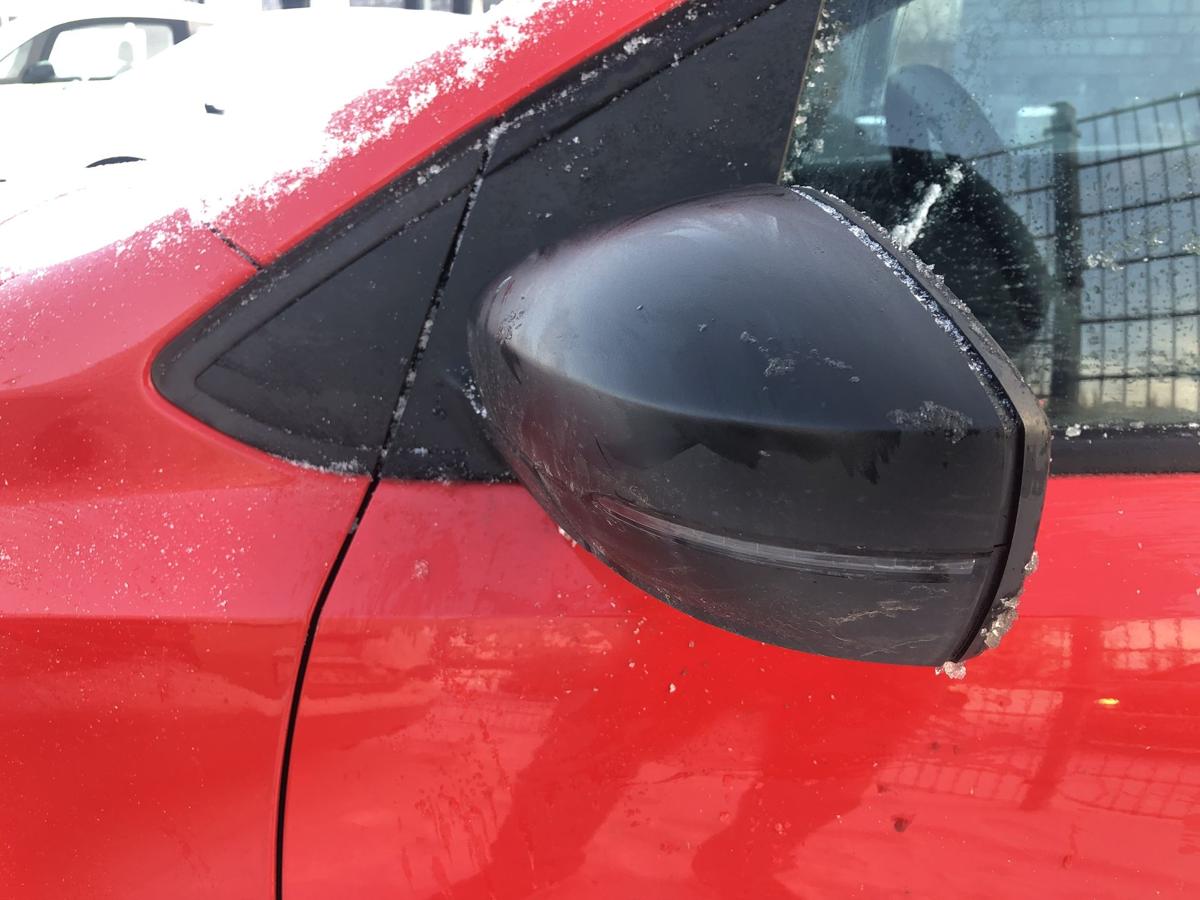 VW Polo 6R Aussenspiegel links Seitenspiegel unlackiert manuell