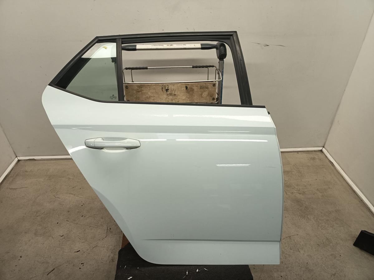 Skoda Fabia 3 III NJ Limo orig T&uuml;r hinten rechts LF9F Laser White 5t&uuml;rig BJ2014