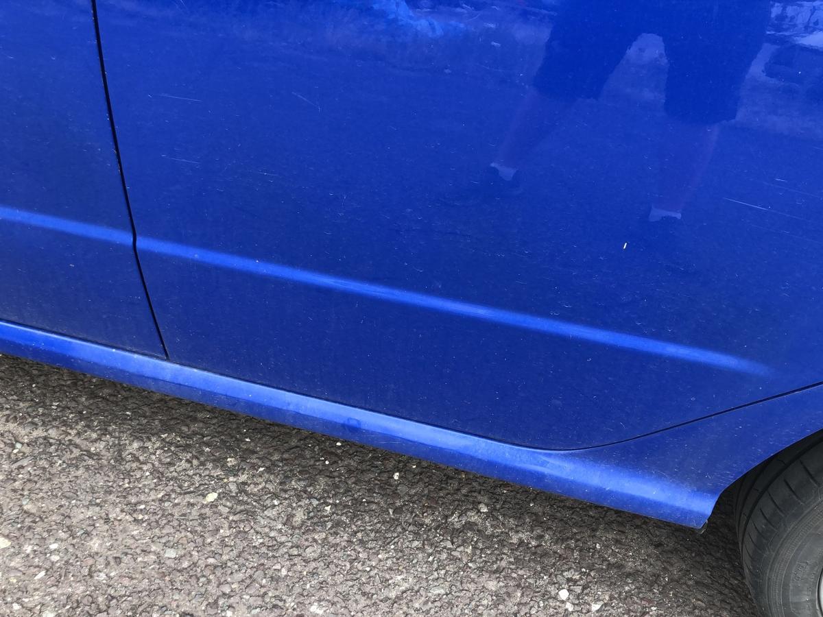 Skoda Fabia 6Y T&uuml;r hinten links Fondt&uuml;r im Rohbau 5 t&uuml;rer LF5K Dynamic Blau