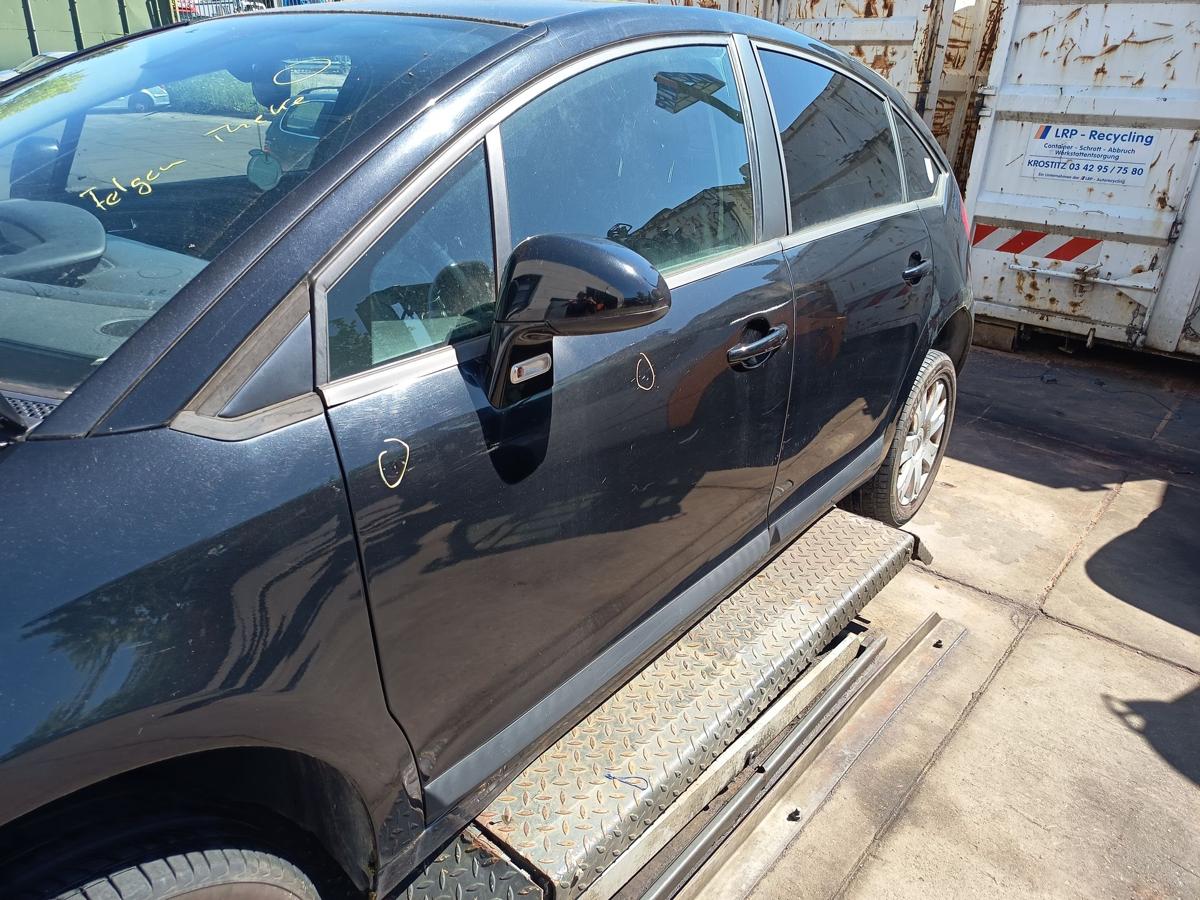 Citroen C4 5t&uuml;rig original T&uuml;r vorn links Fahrer Rohbau KTV Perla Nera Bj 2009