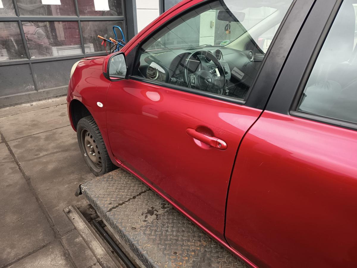 Nissan Micra K13 original T&uuml;r vorn links Fahrer AY4 Kaminrot Bj 2013