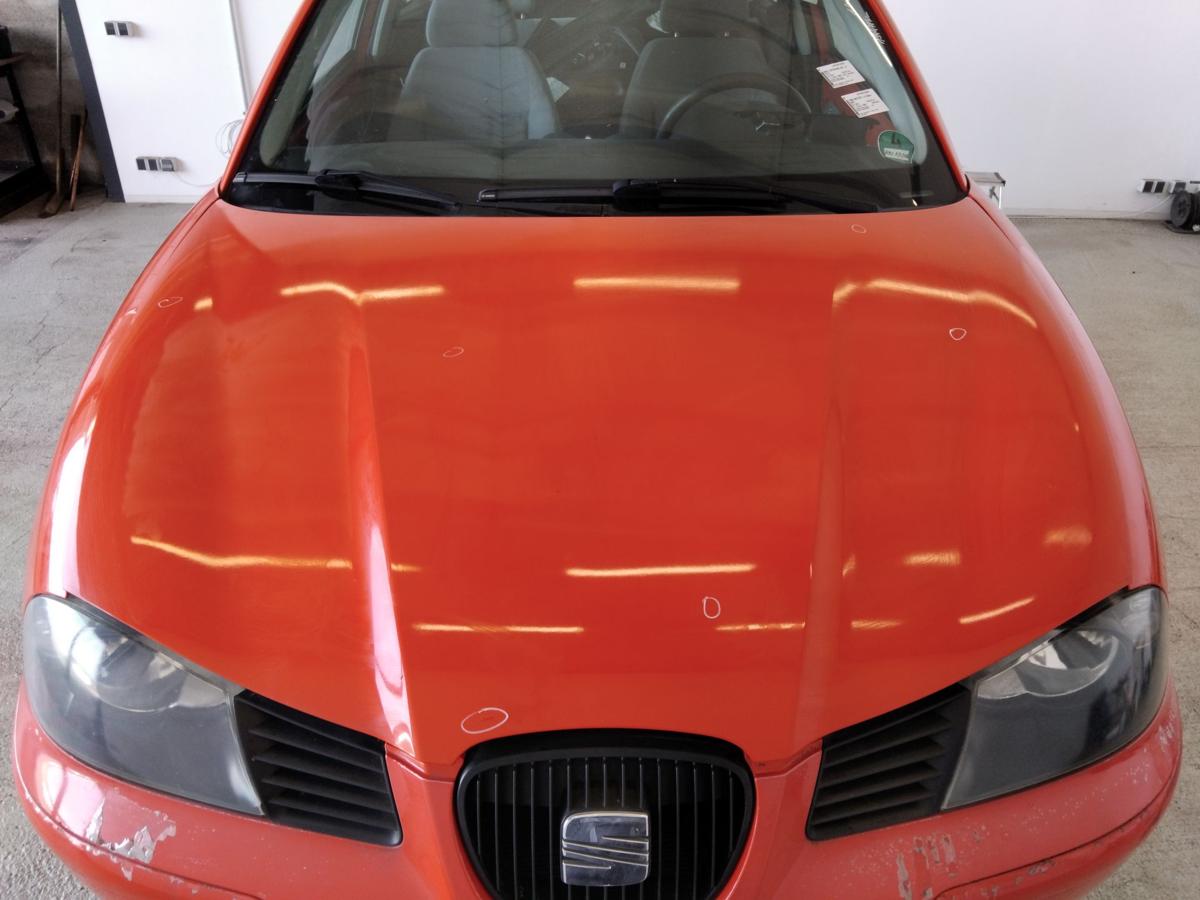 Seat Ibiza III 6L original Motorhaube Deckel vorrn flashrot LP3G BJ2002 Rost