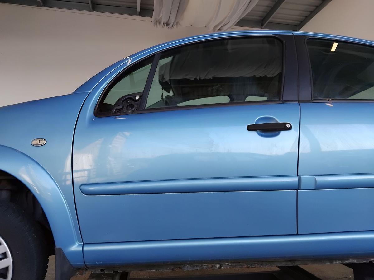 Citroen C3 T&uuml;r vorn links Fahrert&uuml;r KMY Lucia Blau Metallic BJ2005
