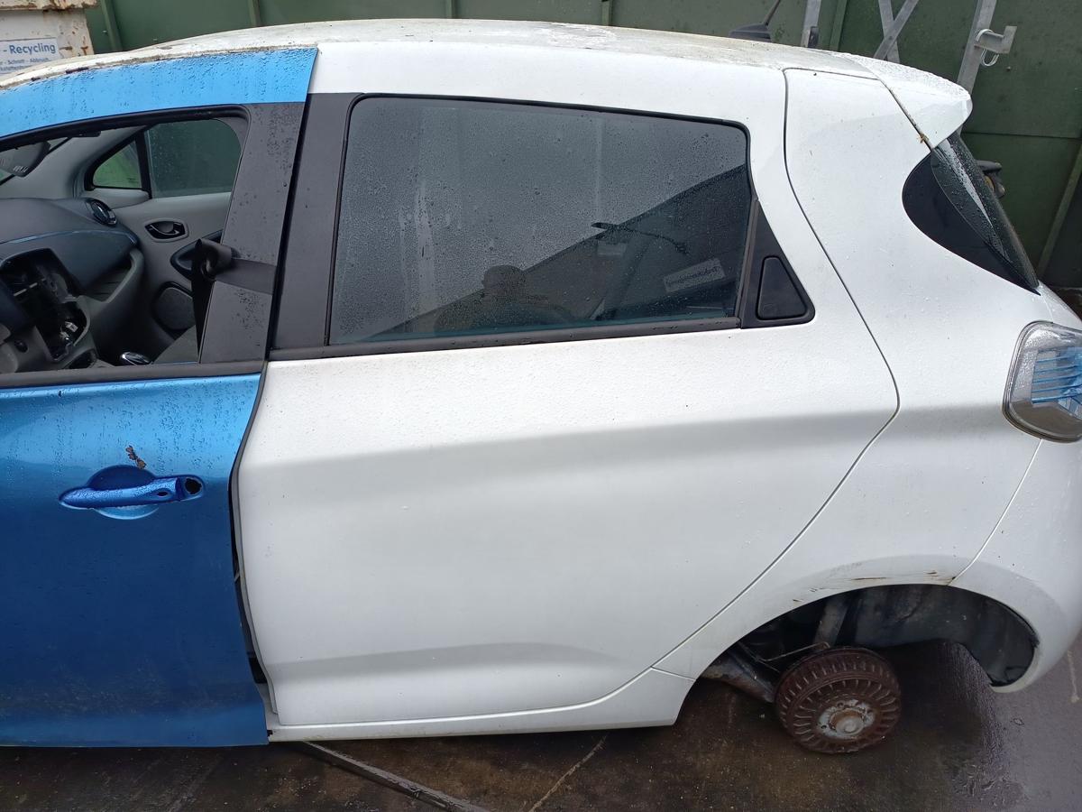 Renault Zoe original T&uuml;r hinten links OY369 Arktis Weiss Baujahr 2014
