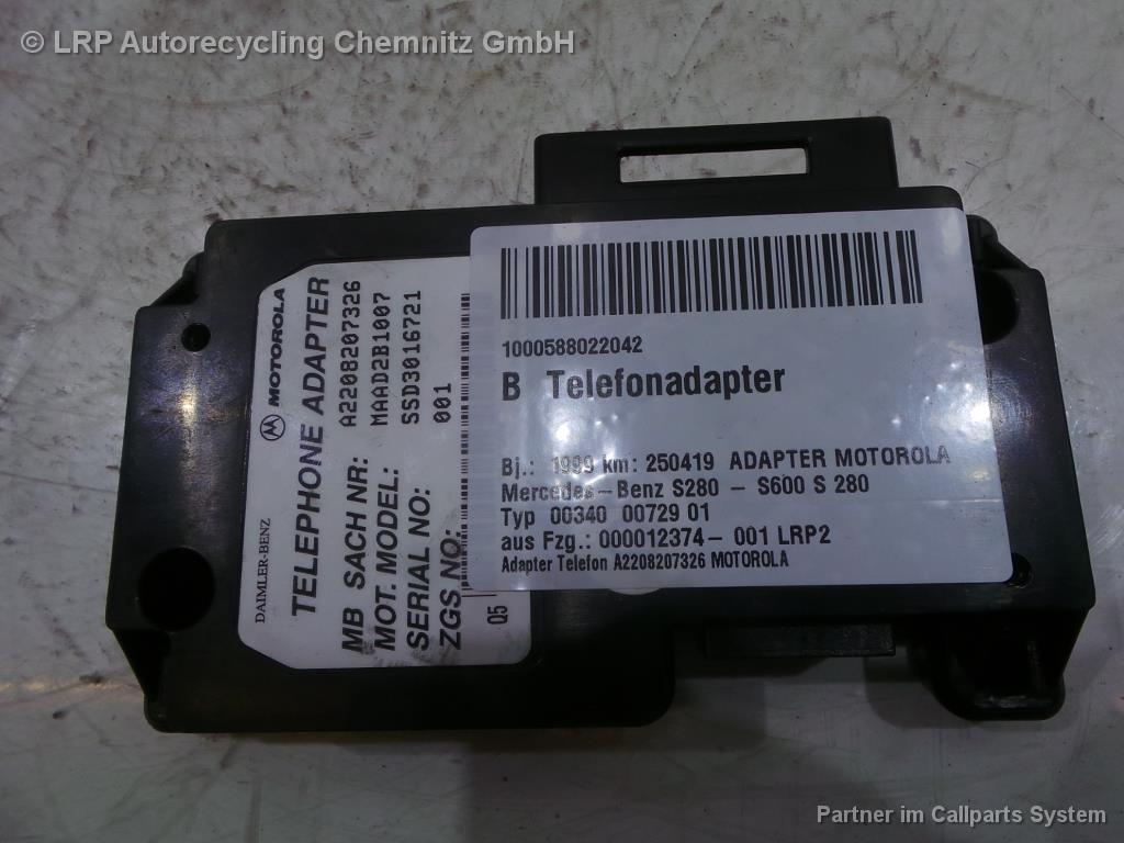 Mercedes S320 w220 BJ 1999 Telefonadapter A2208207326 SSD3016721