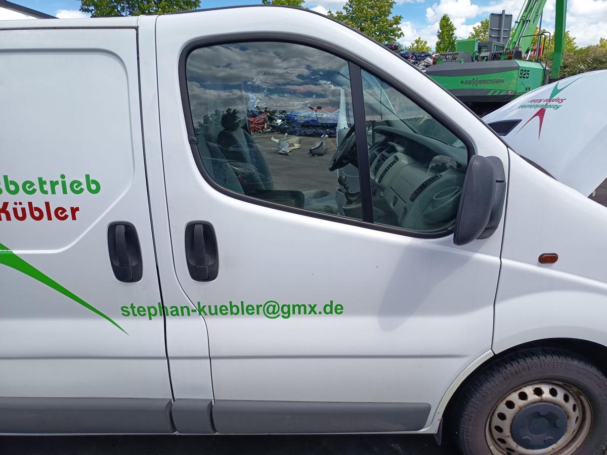 Opel Vivaro A original T&uuml;r vorn rechts Beifahrer L474 Casablancawei&szlig; Bj 2005