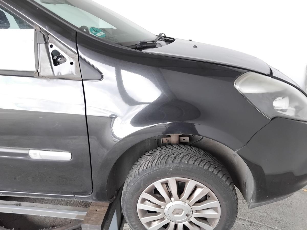Renault Clio 3 orig Kotfl&uuml;gel vorn rechts NV676 Perlmuttschwarz Index 195 BJ2009