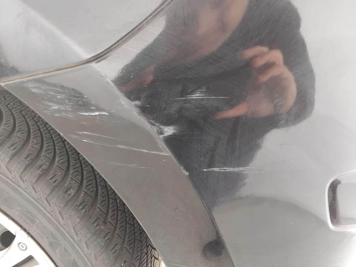 Hyundai i30 FD orig Sto&szlig;stange Stossf&auml;nger hinten Flie&szlig;heck BJ2008 9F Stone Black