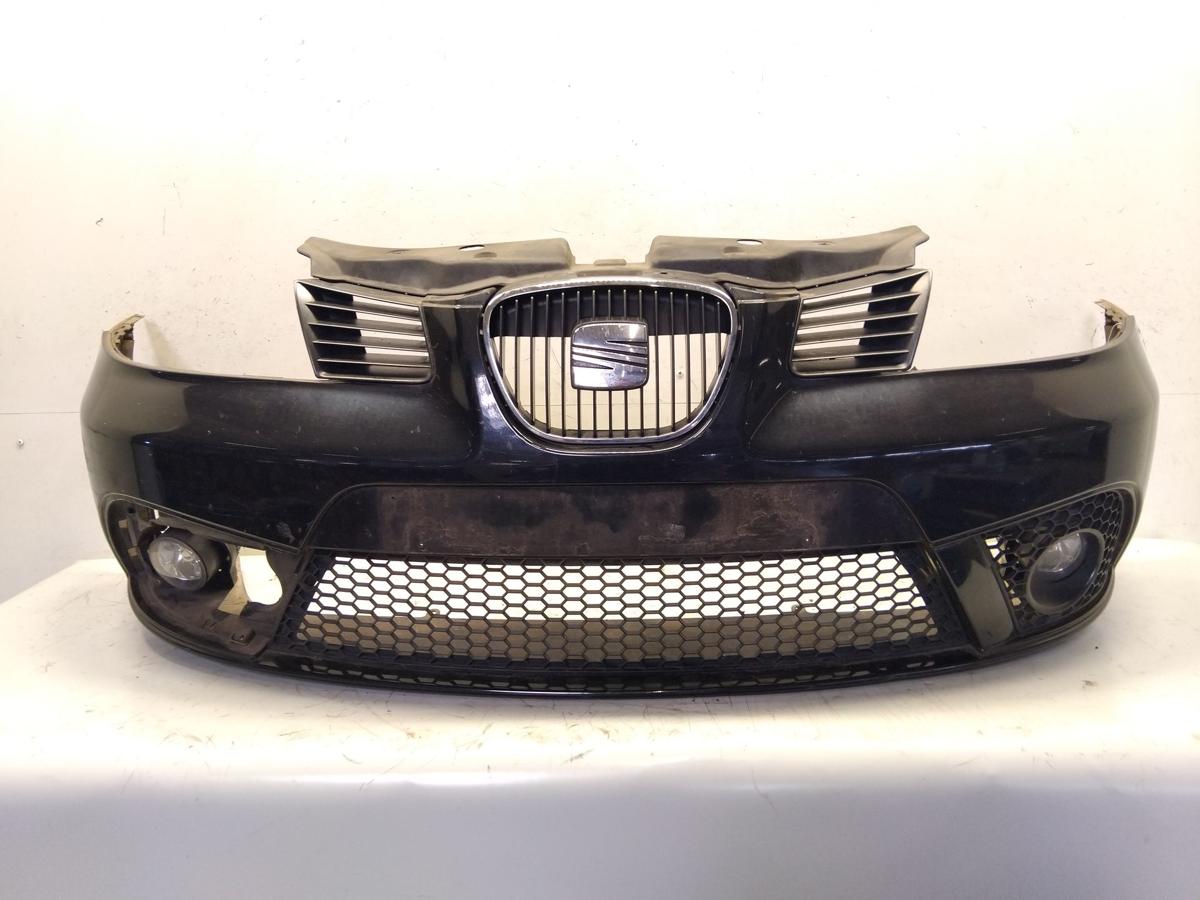 Seat Ibiza 6L Facelift original Sto&szlig;f&auml;nger Sto&szlig;stange vorn schwarzmet Bj.2007