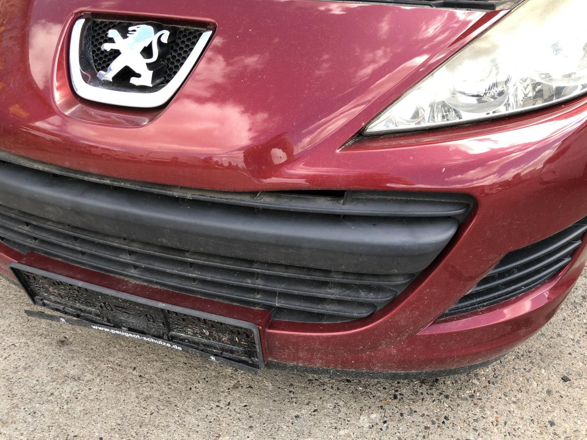 Peugeot 207 WA WC Sto&szlig;f&auml;nger vorn Frontsch&uuml;rze Facelift ab09 KJC Rouge Erythree