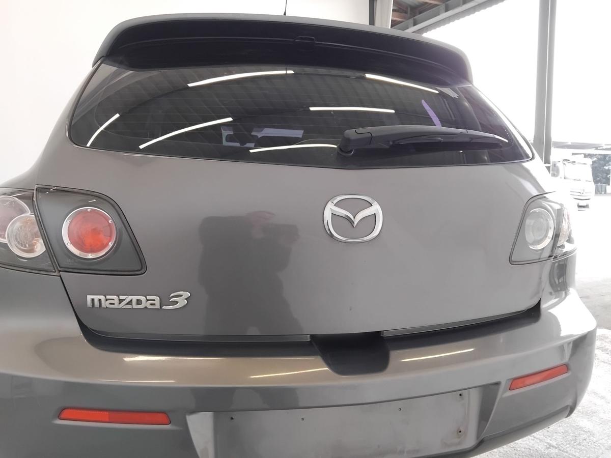 Mazda 3 BK Heckklappe graumetallic 5t&uuml;rig Flie&szlig;heck mit Scheibe BJ2008 Facelift