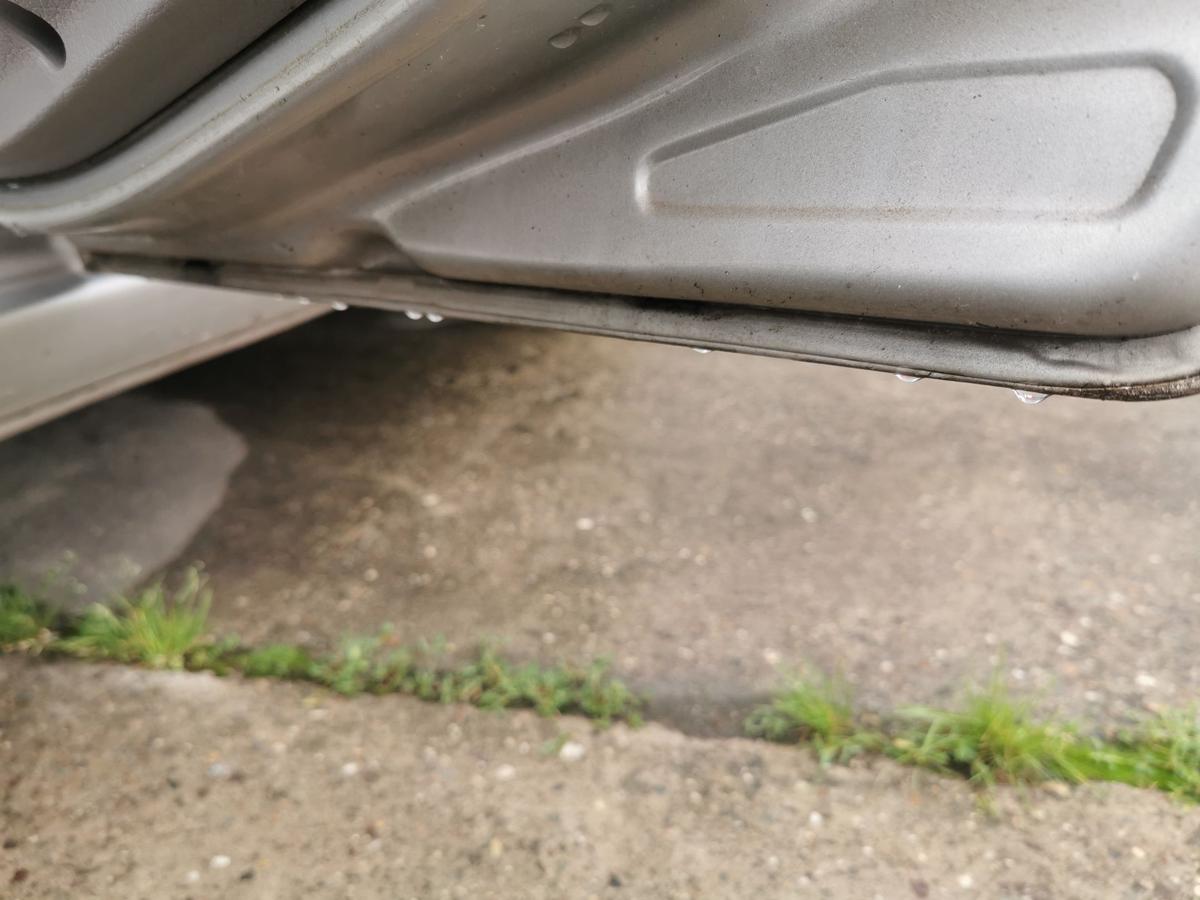 Fiat Panda 169 Tür Autotür Rohbautür Fondtür hinten rechts 647 Grigio Steel Met