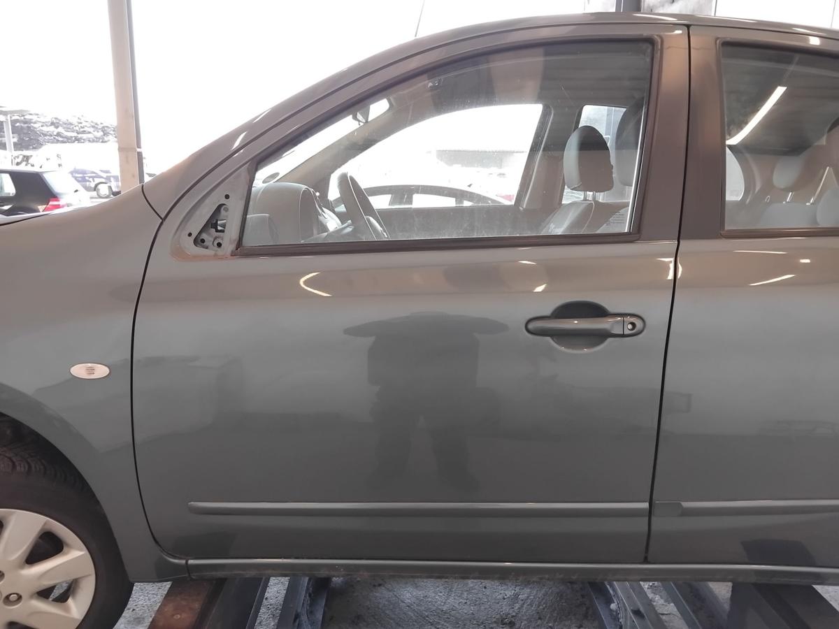 Nissan Micra 4 K13 T&uuml;r vorn links Fahrert&uuml;r FAA Greyish Green Pearl BJ2013