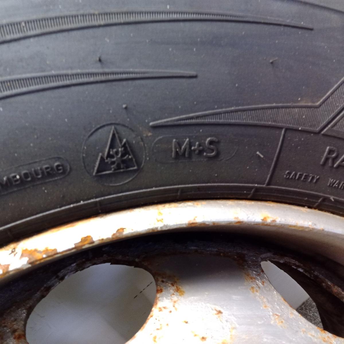 2 Komplettr&auml;der Reifen Lenkachse 315/70R22.5 Dunlop SP346+ M&S aus 2022