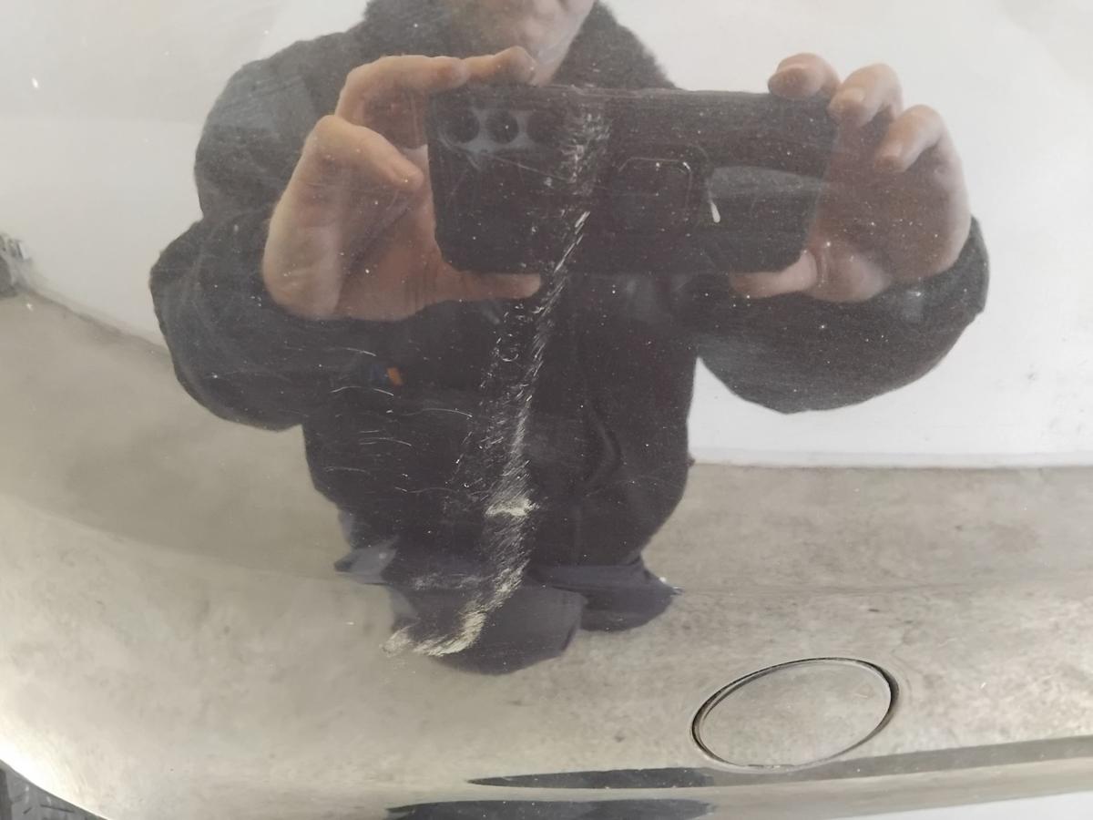 Renault Clio 3 original Sto&szlig;stange Stossf&auml;nger hinten NV676 Noir Nacre BJ2008