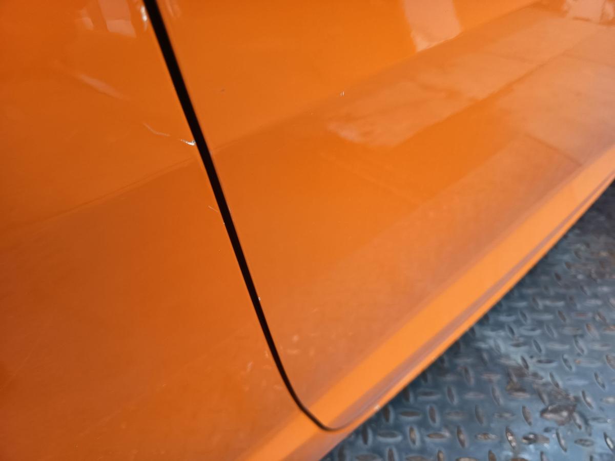 Seat Ibiza 6J 3t&uuml;rer original T&uuml;r rechts Beifahrer Rohbau P2C Luminarange Bj2009