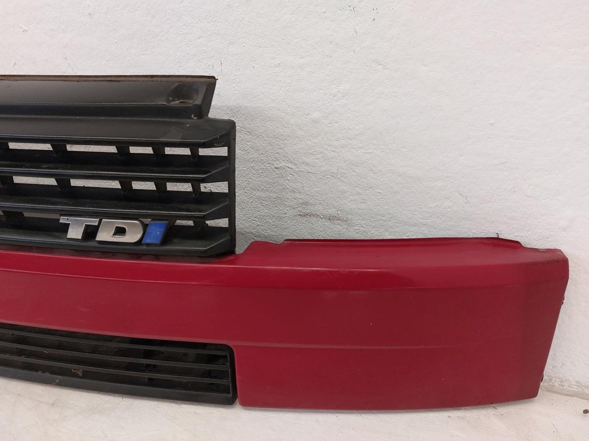 VW T4 Caravelle Grill Frontgrill K&uuml;hlergrill mit Leiste kurze Front rot OEM