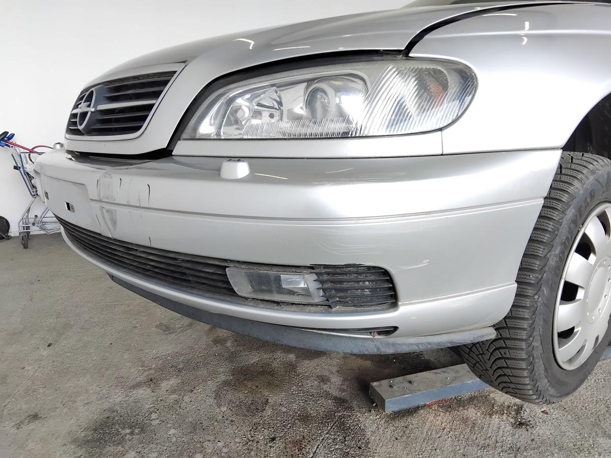 Opel Omega B Facelift original Sto&szlig;f&auml;nger Sto&szlig;stange vorn mit SWRA BJ1999 M&auml;ngel