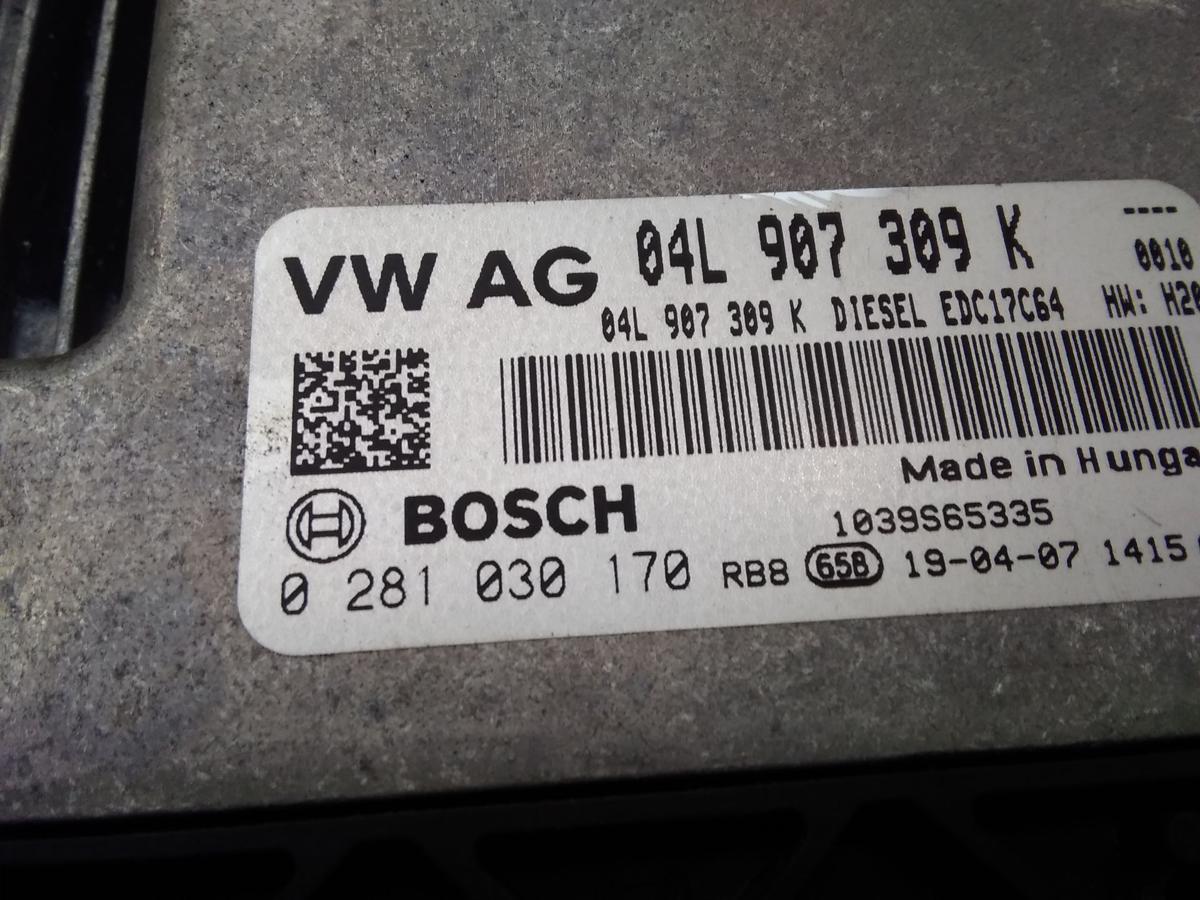 VW Caddy 4 SA Motorsteuerger&auml;t 2.0TDI 75kw DFSD 04L907309K Bj.2019