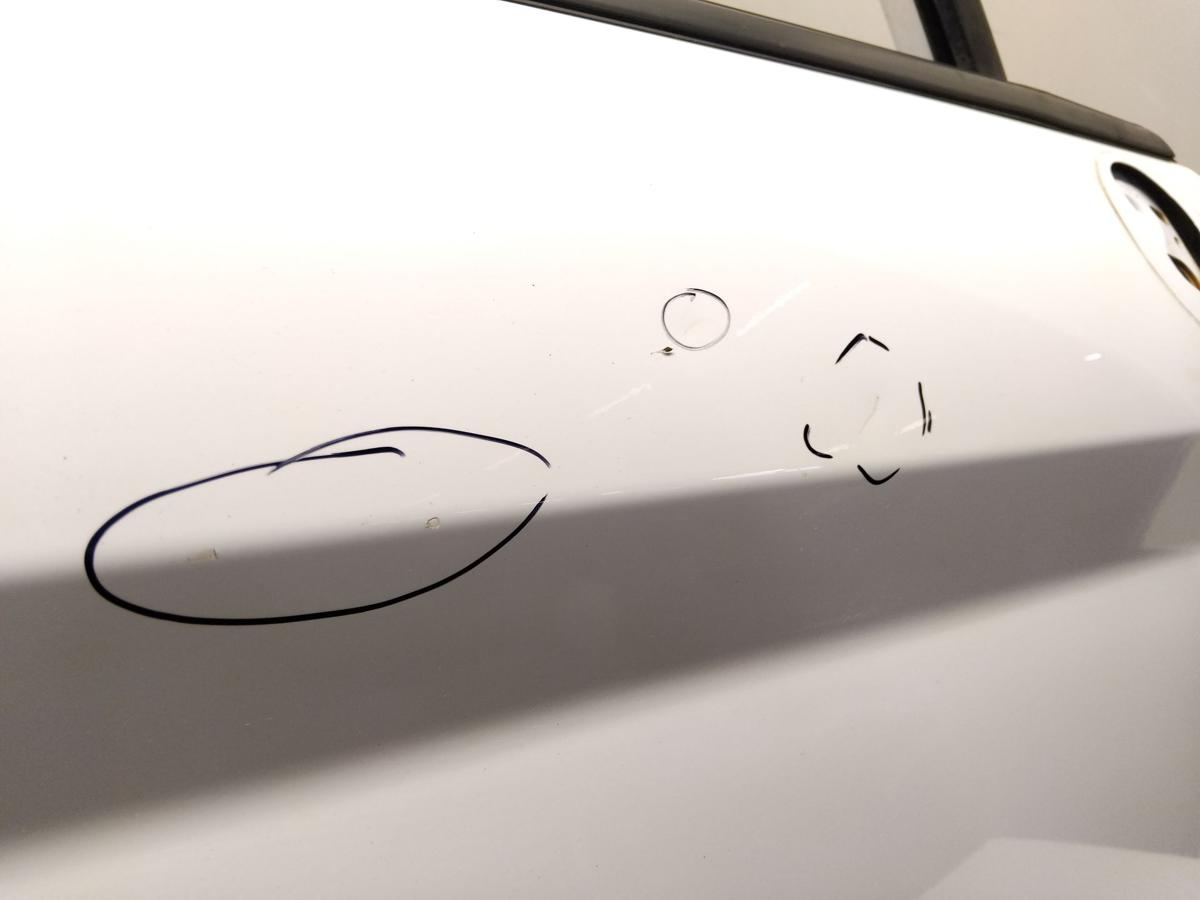 Ford Fiesta JA8 T&uuml;r vorn rechts Beifahrert&uuml;r 3-T&uuml;rer frostwei&szlig; BJ2009