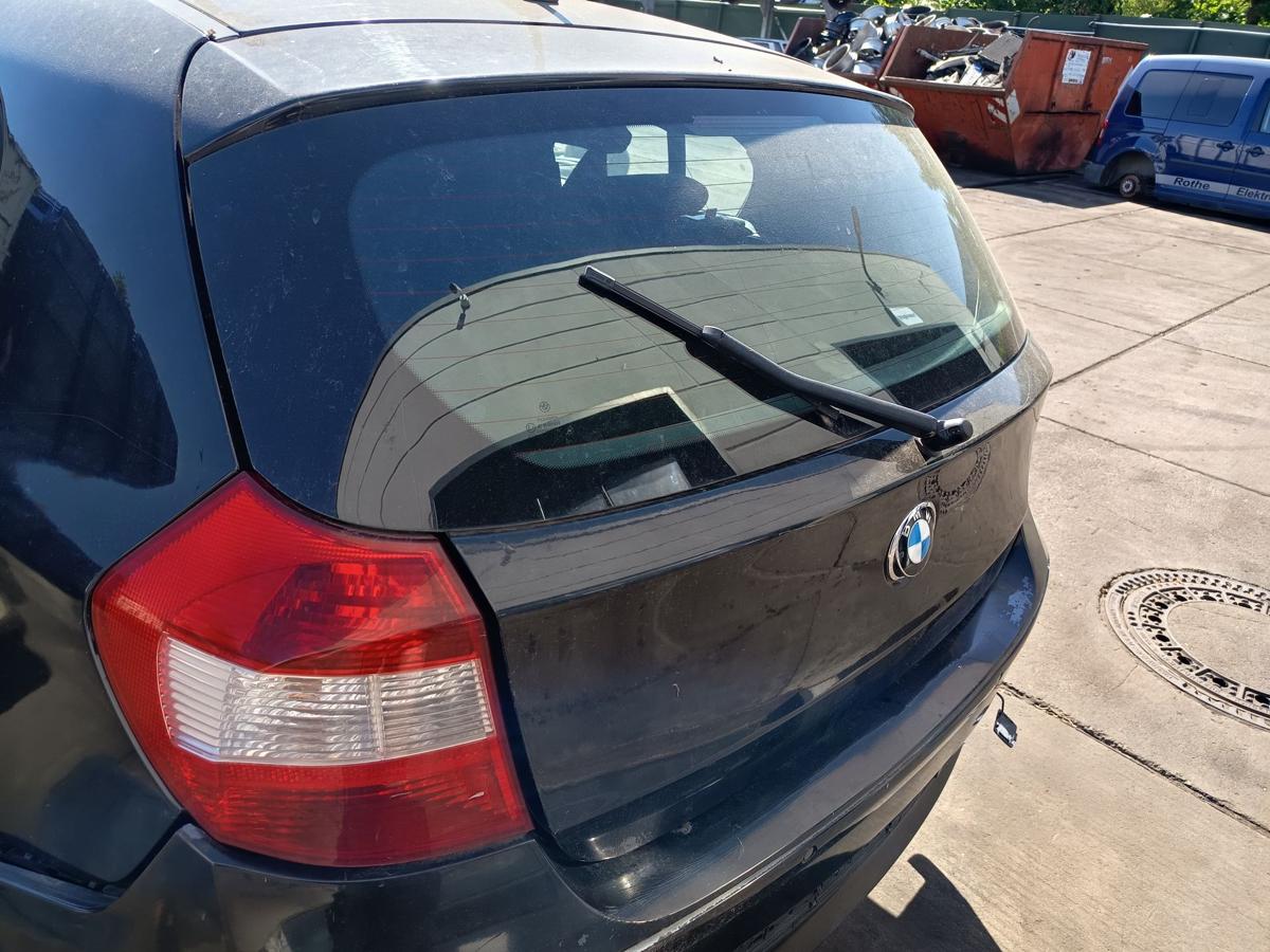 BMW 1er E87 original Heckklappe mit Scheibe 475 Black Sapphire Baujahr 2008