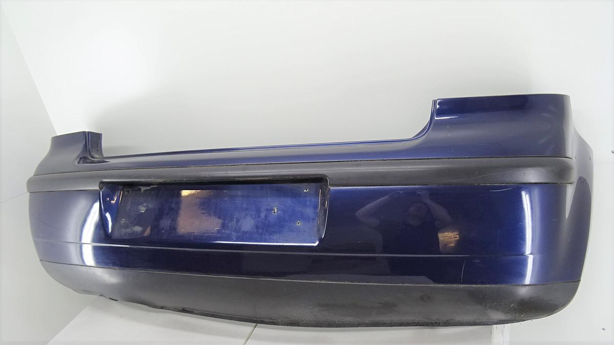 VW Polo 9N BJ 2003 Stoßstange Stoßfänger hinten in B5N Blau 6Q6807421