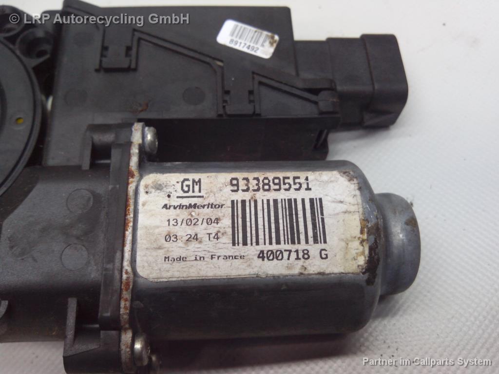 Opel Meriva (A) BJ2004 Motor Fensterheber vorn links 93389551 MERITOR 400718G