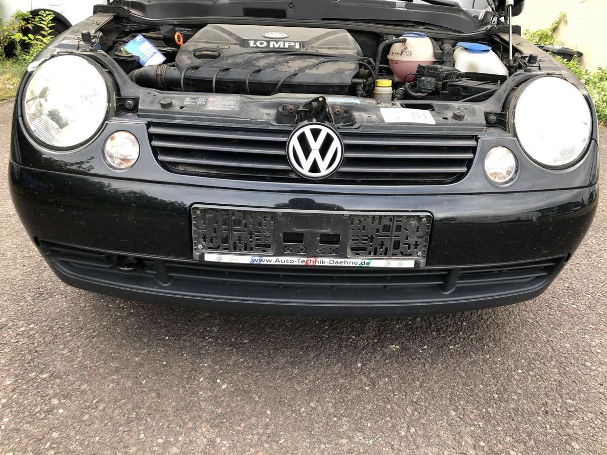 VW Lupo 6X Sto&szlig;f&auml;nger vorn Frontsch&uuml;rze Sto&szlig;stange L041 Brillantschwarz