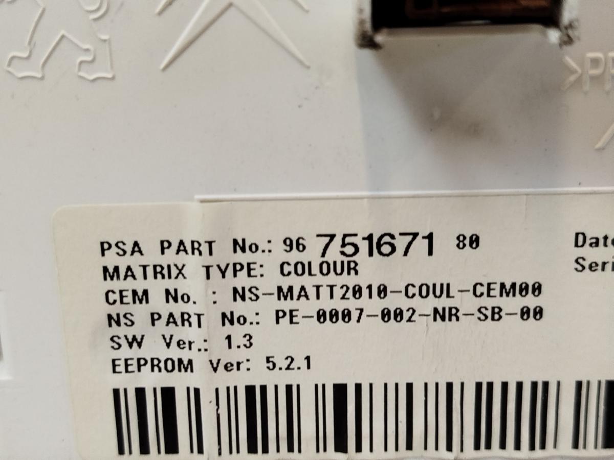 Peugeot 508 ND NE bis14 Kombiinstrument Tacho 1.6 Benzin 115k Instrumente OEM