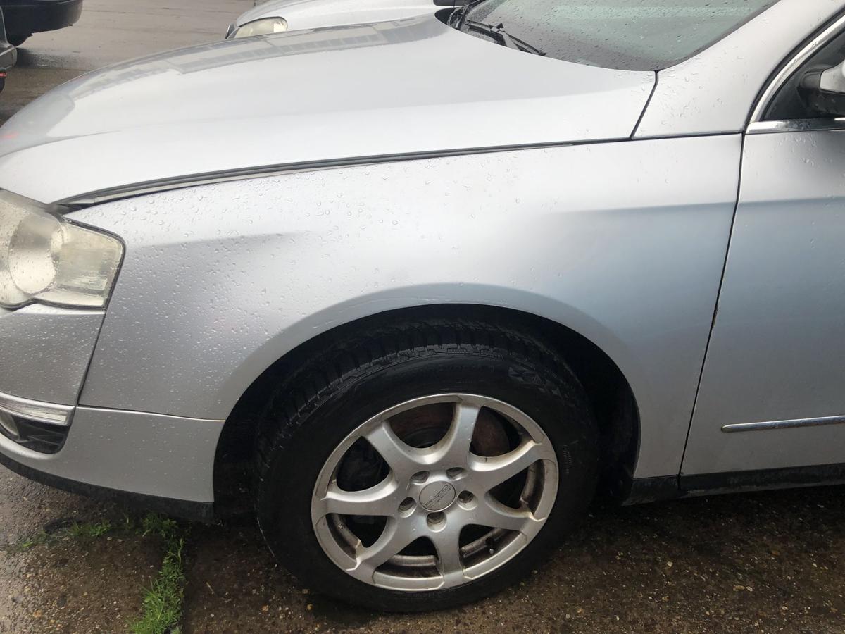 VW Passat 3C B6 Kotfl&uuml;gel vorn links Fahrerseite LA7W Reflexsilber Metallic