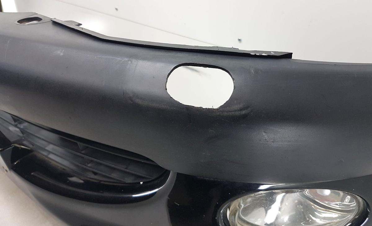 Peugeot 206 CC Stoßstange Stoßfänger vorn in schwarz obsidien Bj2004 9630684077