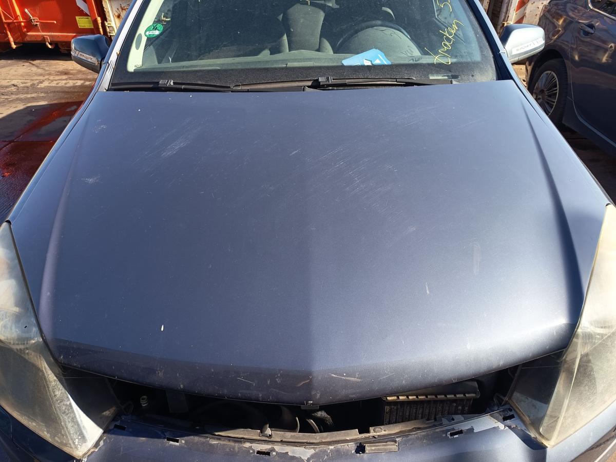 Opel Astra H original Motorhaube Klappe Deckel vorn Front Z168 Metroblau Bj 2006