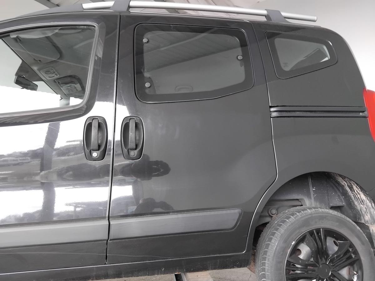 Fiat Qubo 225 Fiorino 3 Schiebet&uuml;r links 632 Nero mit Ausstellscheibe BJ2010