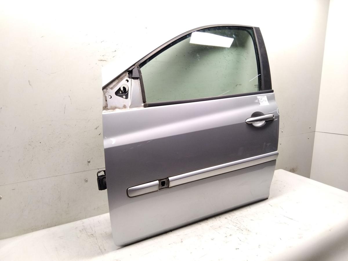 Renault Clio 3 original T&uuml;r vorn links TED69 Platingrau Metallic 5t&uuml;rig BJ2011