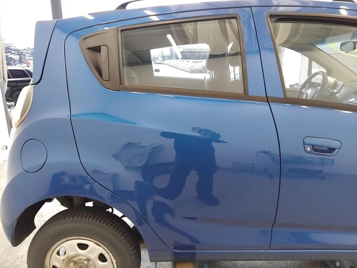 Chevrolet Spark M300 Tür hinten rechts blau BJ2012